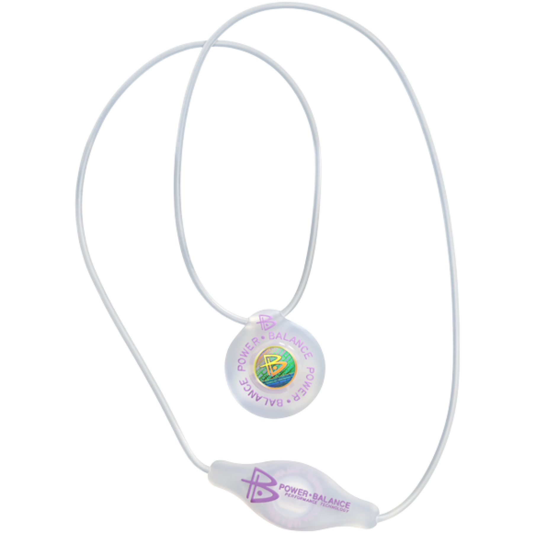 Silicone Pendant Clear Pink