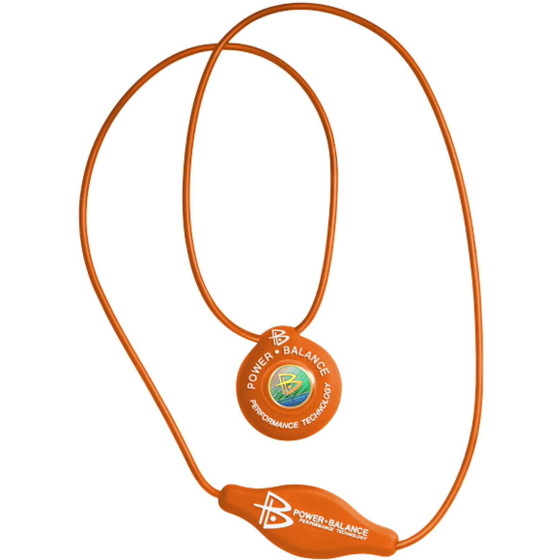 Silicone Pendant Orange White